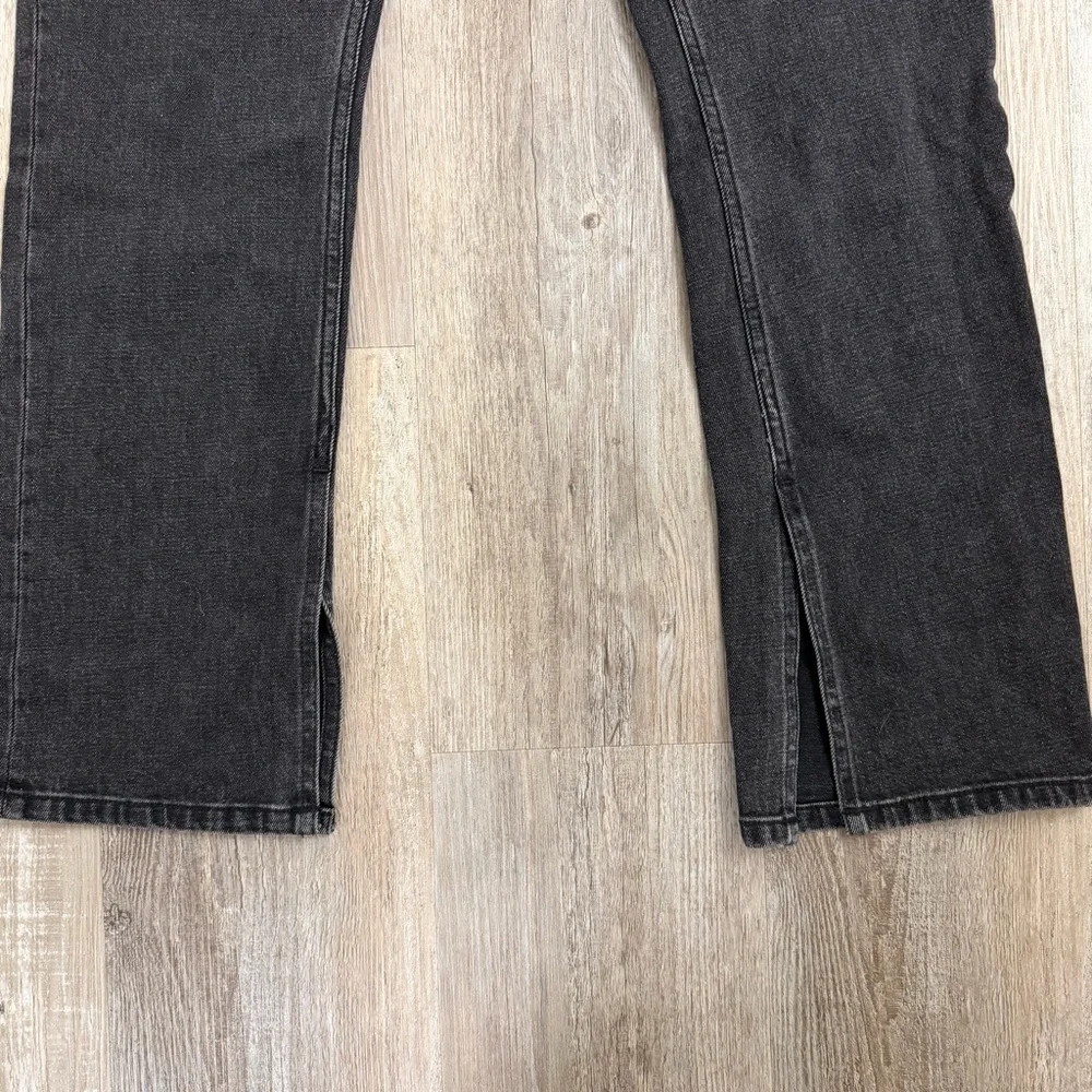 Abercrombie & Fitch The Skinny High Rise Split Hem Black Jeans-size 30/10 NWT🔥